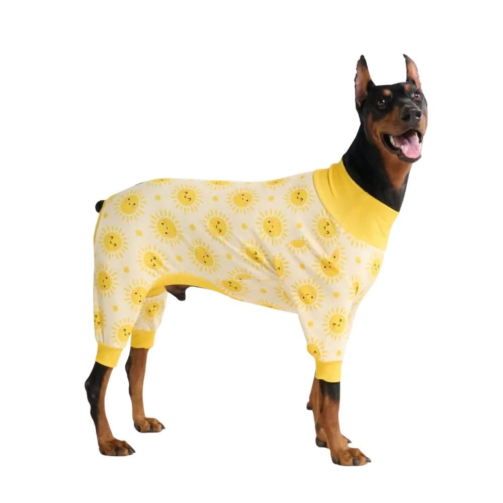 Spark Paws Dog Pajamas - Stretch Onesie Recovery Full Leg Surgery Suit PJS