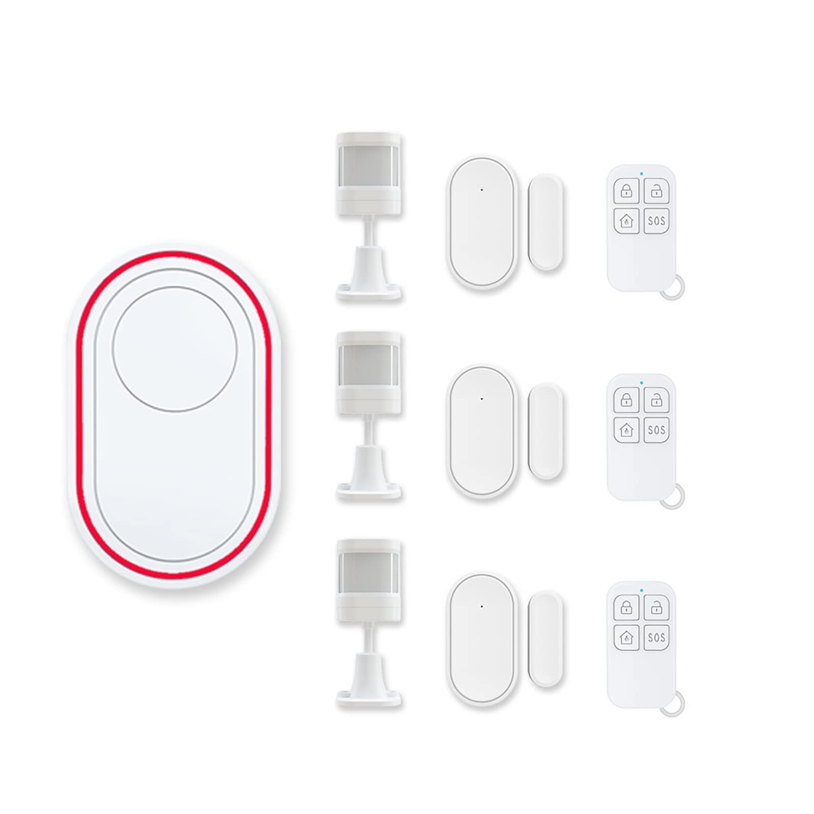 DB11 Tuya WiFi Sistema Inteligente de Alarma for el hogar Campana de la Puerta de Seguridad inalámbrica Aplicación Timbre de Control Pir Sensor de Movimiento(DB11-C)