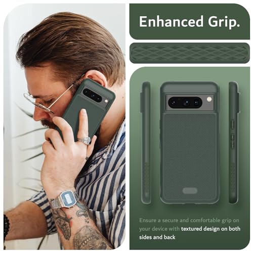 Image of TUDIA MergeGrip Magsafe Compatible for Google Pixel 8 Pro Case - Pine Green