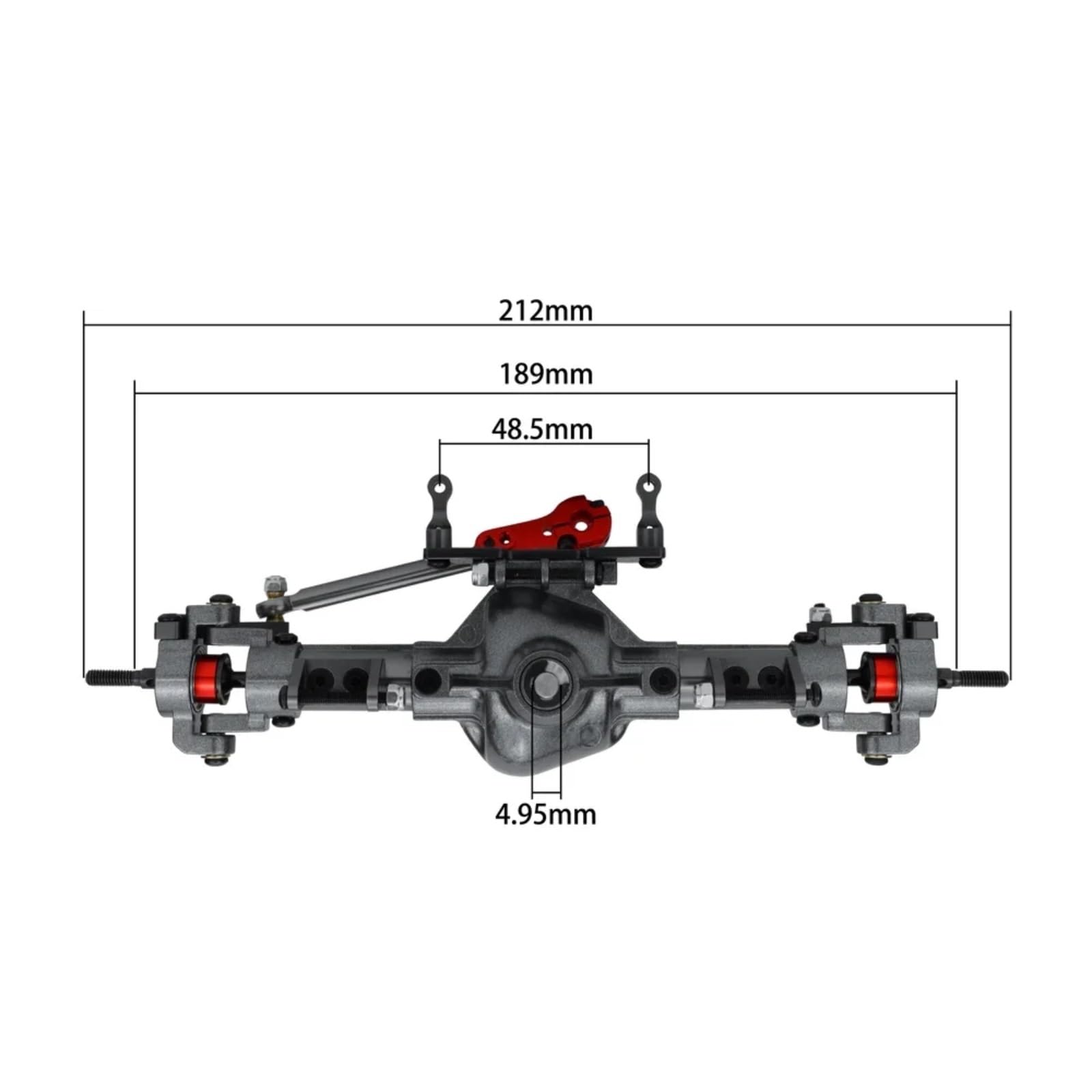 Compatibile Con Axial Per SCX10 1/10 RC Crawler Car Upgrade Modifica Parti In Metallo CNC Connettore Assale Anteriore Posteriore Braccio Servo Accessori