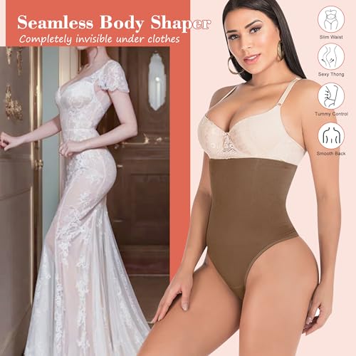 Image of Hioffer 328 Thong Shapewear Tummy Control For Women High Waist Body Shaper