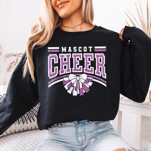 Custom Cheerleading Senior Shirt, Personalized Cheer Mom & Team Spirit Tee, Pom Pom Megaphone Graphic, Game Day Fan Wear4