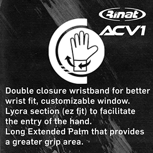 Rinat Acv1 Carlos Acevedo Limited Edition Pro Goalkeeper Glove Free Pin! (White/Black, 8) #TOP7