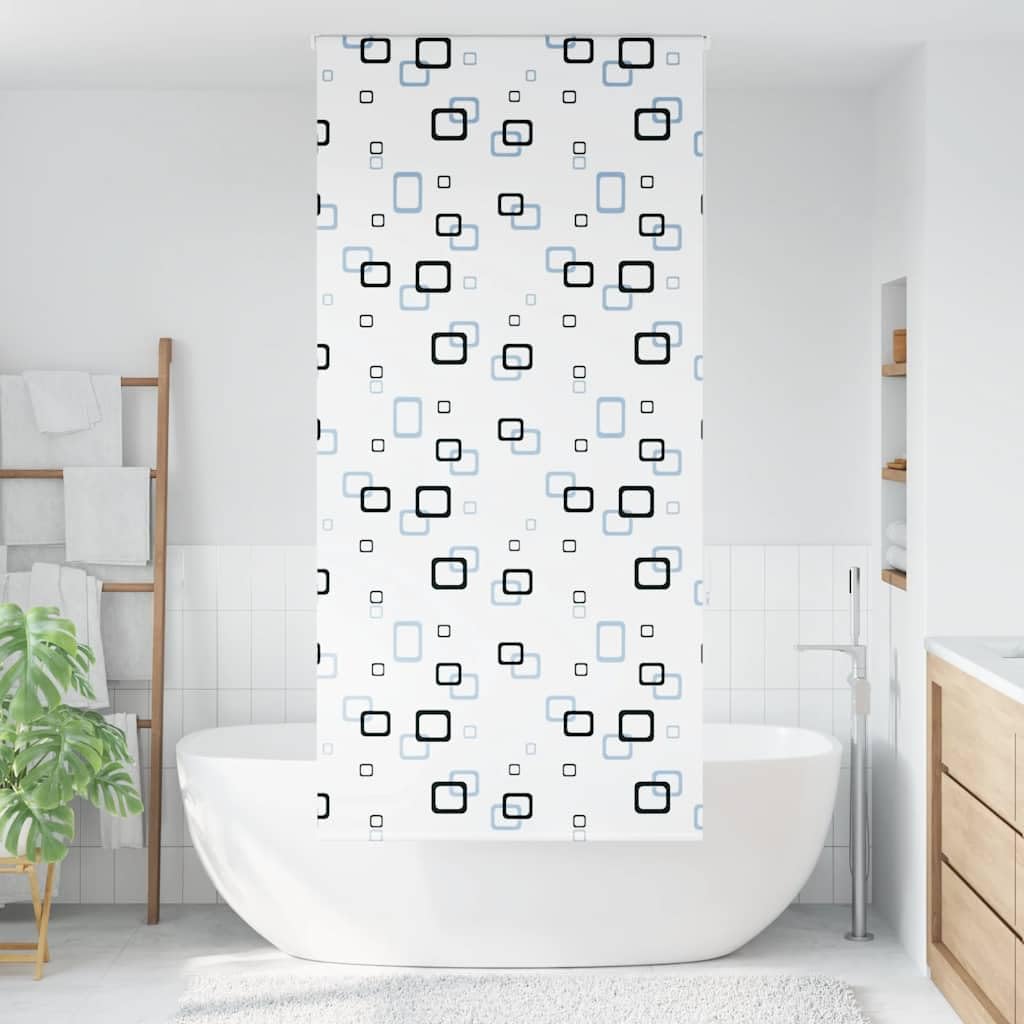 Rideau de douche avec rail aluminium 100x240 étanche pour douche et baignoire