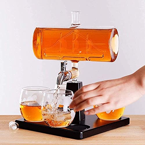 Karafset Whiskykaraf Wijnkaraf Whiskyglazen Karaf Set Van 4 Whiskystenen En Glas Geschenkset Karafset Kristalkaraf… - Afbeelding 5