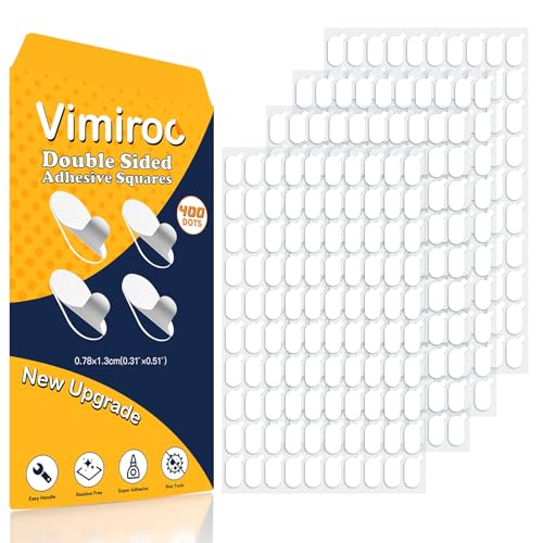 Adhesive Sticky Dots, Putty Sticky Tack, Double Sided Mounting Glue Dots for Wall Hanging, Crafts, Balloons, Poster, Festival, Party, Decorations - 400 Dots