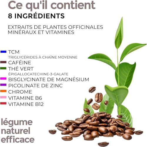 Keto Fat Burn - 120 Gélules Minceur Puissantes | Brûleur de Graisse Puissant, Perte de Poids Rapide, Draineur | Thé Vert, Magnésium, Chrome, Vitamines B6 & B12 – Image 4