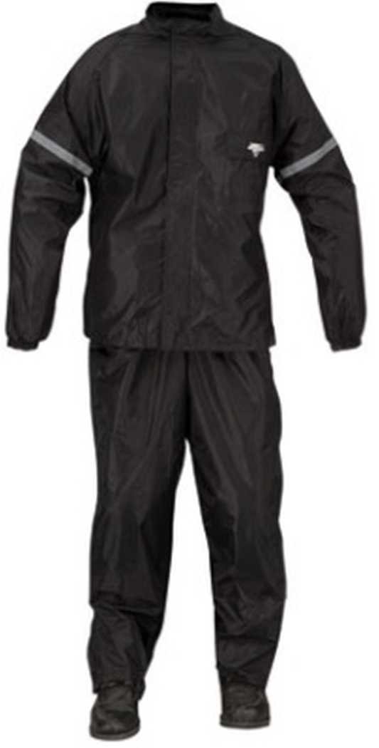 Nelson-Rigg WP-8000 Weather Pro 2-Piece Black Rainsuit - Small