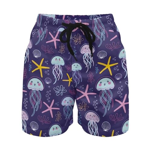 Boys Swim Trunks Cartoon Board Shorts Teen Boys Swimsuit Quick Dry Swimwear Swimming Shorts Size 4-11