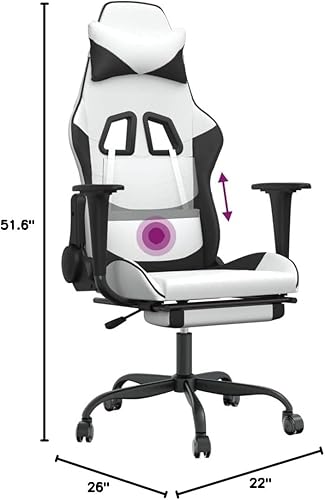 Miniatura 2 de Silla de masaje para videojuegos, silla ergonómica para juegos, adecuada para el trabajo, descanso, juegos de computadora, actuaciones de