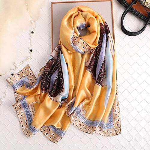 Schal Halstuch Luxusmarke Frauen Schal Sommer Seide Schals Schals Dame Wraps Weiche Pashimina Frau Echarpe Strand Gestohlen Bandana 180X90Cm 34