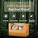 JQUEEN Watch Winder for Automatic Watch with Quiet Japanese Mabuchi Motor, Bamboo Wood Watch Box