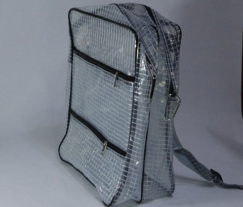 KANGLIFEN ESD anti-static clear pvc backpack bag, cleanroom engineer tool bag for engineer put computer tool in semiconductor cleanroooms full cover