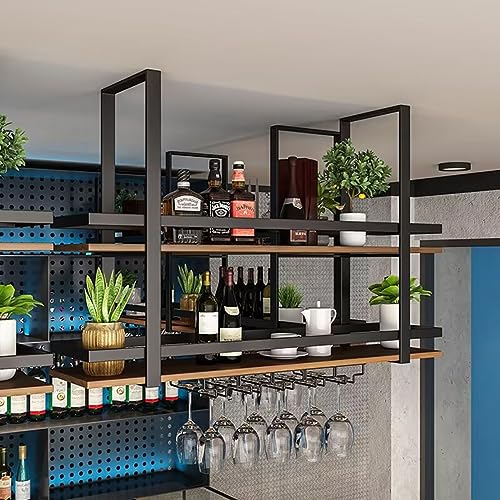 Étagère à bouteilles suspendue pour optimiser l'espace cuisine - 2