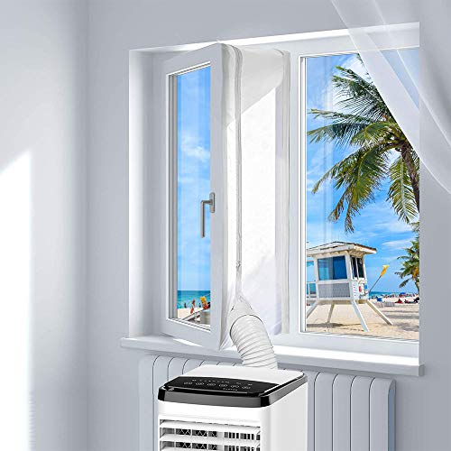 Cubierta Aislante de Tela para Ventanas para Aparatos De Aire Acondicionado Portátiles...