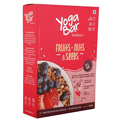 Image of Yogabar Muesli - Fruits, Nuts & Seeds, 400G