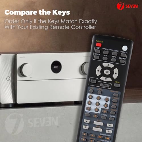 Image of 7SEVEN RC5300SR Remote Control Compatible with Marantz Audio AV Receiver Amplifier System SR4200 SR4300 SR4400 SR4600 SR5500 RC5200SR RC5400SR RC5600SR SR6200 Models