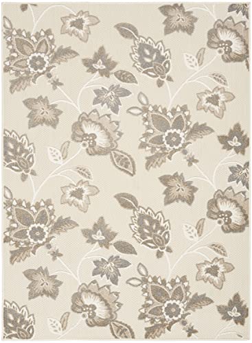 Nourison Home Aloha Beige 7'10" x 10'6" Area Rug - Easy Clean, Non Shedding, Bed Room, Living Room, Dining Room, Kitchen (8' x 11') - Thumbnail 4