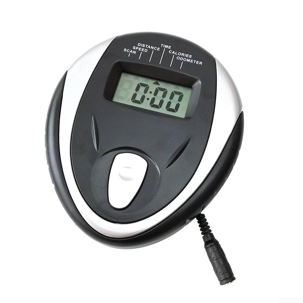 Moniteur LCD Pour Vélo D'appartement – Affichage Vitesse, Temps, Distance, Boîtier ABS, Connecteur Rond, Sans Piles