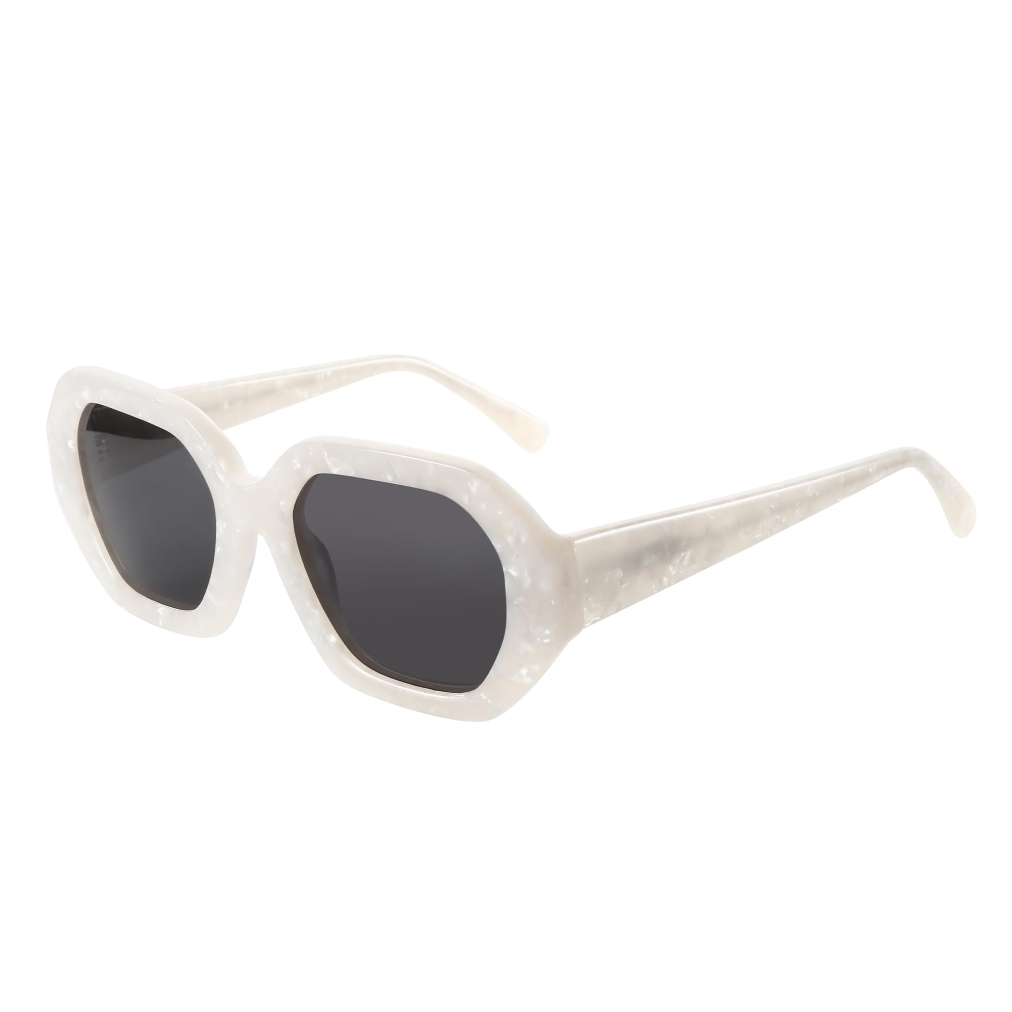 ZENOTTIC Fashion Polarized Sunglasses for Women: Designer Esagonal Sunglasses for Women - Retro UV400 Protection Glasses
