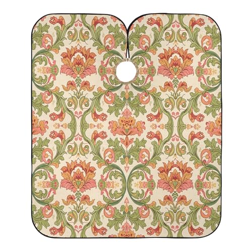 Capa vintage floral Kigai para barbería impermeable miniatura 2