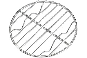 CAMPINGMOON 4.9-inch Round Stainless Steel Cooking Grate for Backpacking