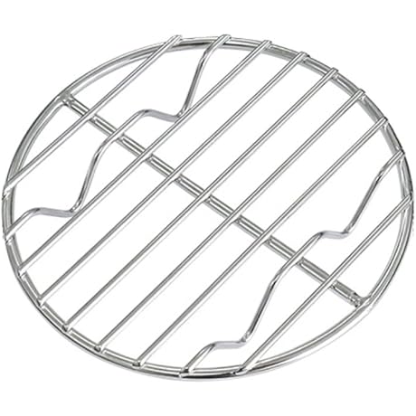 CAMPINGMOON 4.9-inch Round Stainless Steel Cooking Grate for Backpacking
