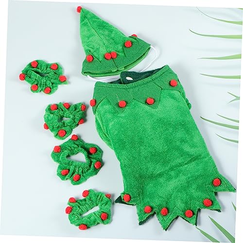 Disfraz de Navidad para Perro BESPORTBLE S Verde miniatura 4