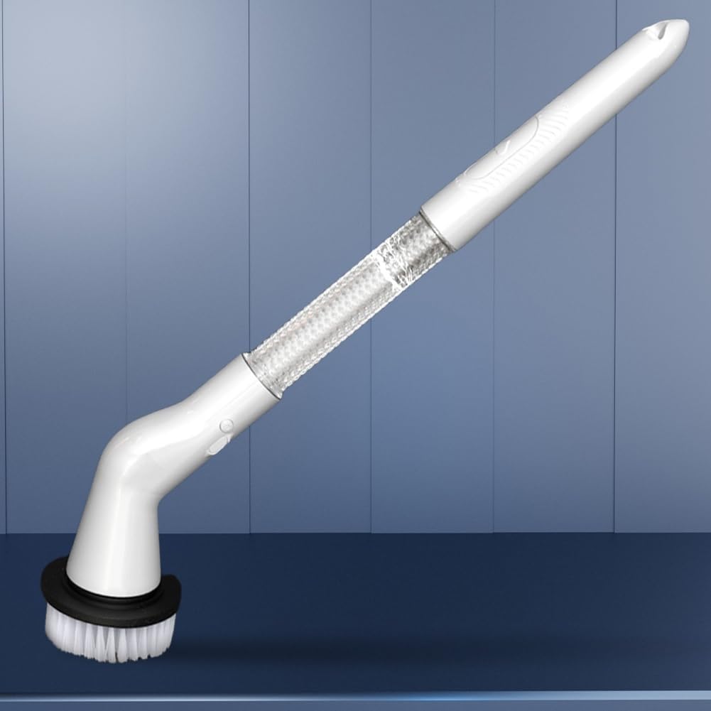 Fregadora Giratoria Eléctrica, Cepillo De Limpieza Eléctrico, Fregadora De Baño Inalámbrica, Fregadora De Ducha Recargable Con 5 Cabezales De Cepillo Reemplazables For Limpieza De Cocina Y Baño