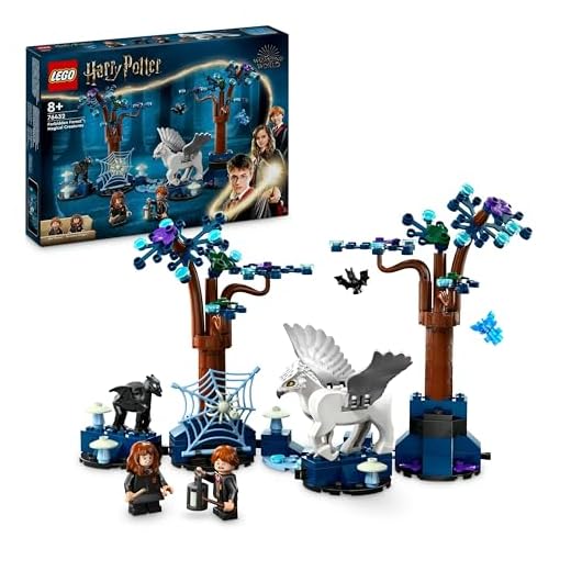 LEGO Harry Potter Bosque Prohibido: Criaturas Mágicas y Animales de Fantasía de Juguete, Juego de Aventuras, Figuras de Buckbeak y un Thestral, Regalo para Niñas, Niños y Fans de 8 Años o Más 76432