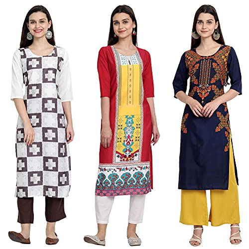 Image of Women's Crepe Straight Kurta