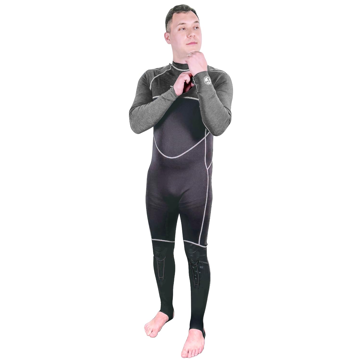 Tilos Proto-Skin 1mm Metalite Coated Limestone Neoprene Wetsuit (Black, XX-Large)