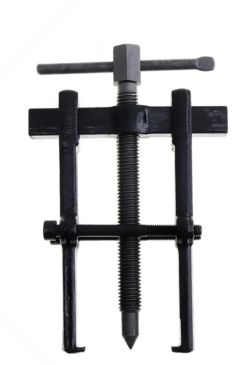 Inditrust 2 Jaw Carbon Steel Forged Bearing Gear Puller Remover Twin Legs Gear Removal Hand Tool Gear Puller Suitable For Inside & Outside Screwdriver set (4 Inch (40 X 80 Mm)), 1 Piece-image-12