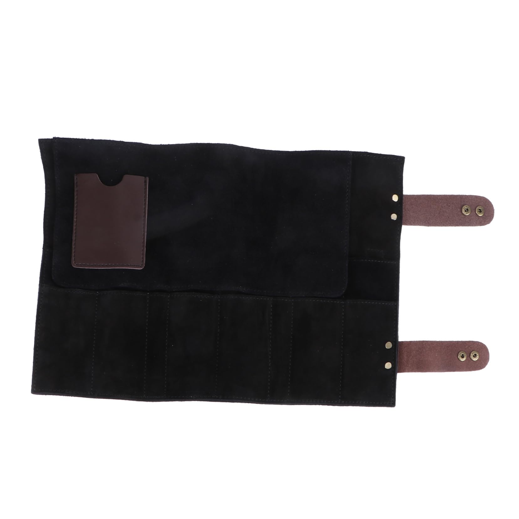 Didiseaon 12 Scissors Holder Hairdressing Tool Bag Barber Shear Pouch Comb Storage Cattlehide for Salon