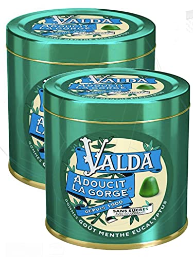 Gommes Valda Sans Sucres Menthe Eucalyptus apaisantes gorge x2