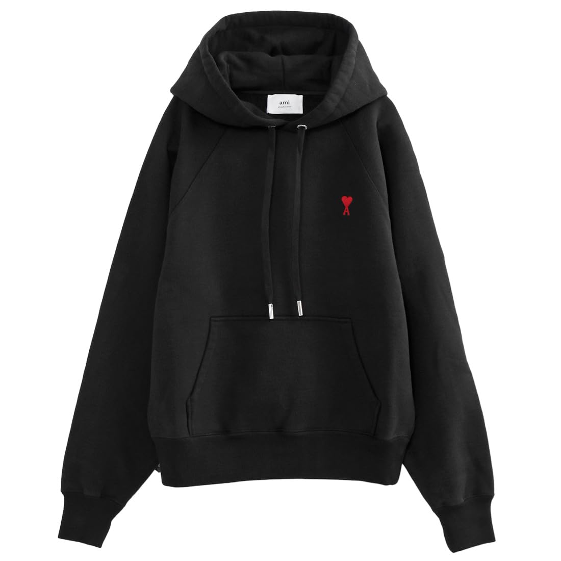 (アミ)AMI Paris AMI DE COEUR パーカー BFUSW205.747-001_BLACK_M [並行輸入品] (アミ)AMI