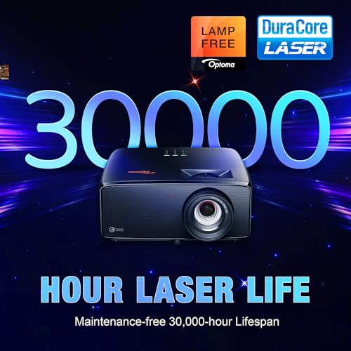 Image of Optoma HZ41 4600-Lumen Full HD Laser DLP Home Theater and Gaming Laser Projector - Black