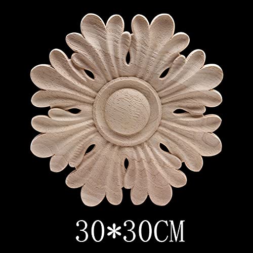 Calcomanías redondas de madera maciza ARKERO para decoración de muebles de estilo múltiple 3