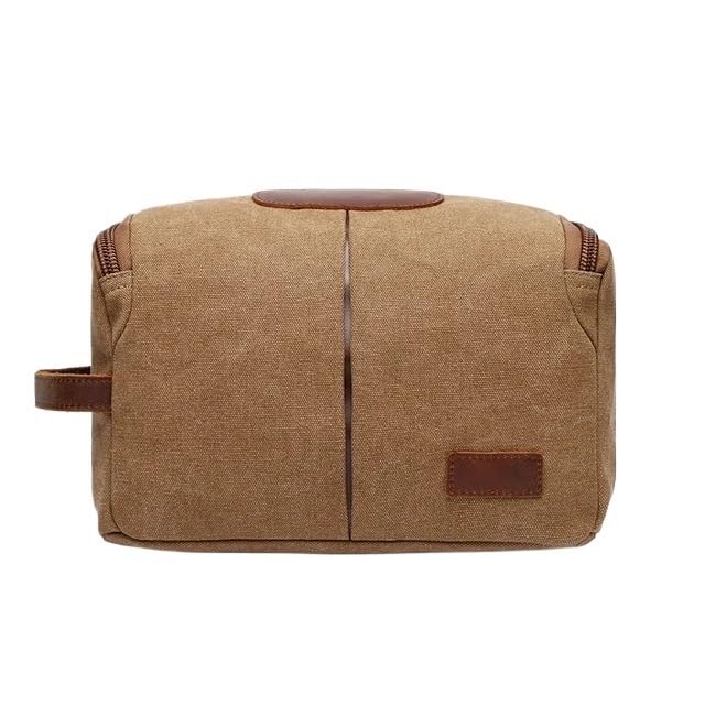 Neceser Bolsa de artículos de tocador, Bolsa de Maquillaje portátil de Viaje, Gran Capacidad, Bolsa de Almacenamiento Multifuncional Simple, Bolso de Viaje Neceser Viaje(Coffee)