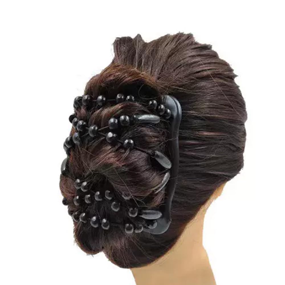 2PCS Estirar Combs,Magic Hair Combs,Pinza de Pelo Elástica Doble Clips,Peinetas Elásticas de Pelo para Mujer Moda Mágica Peine para el Cabello Mágico,para Cabello Largo Corto y Rizado