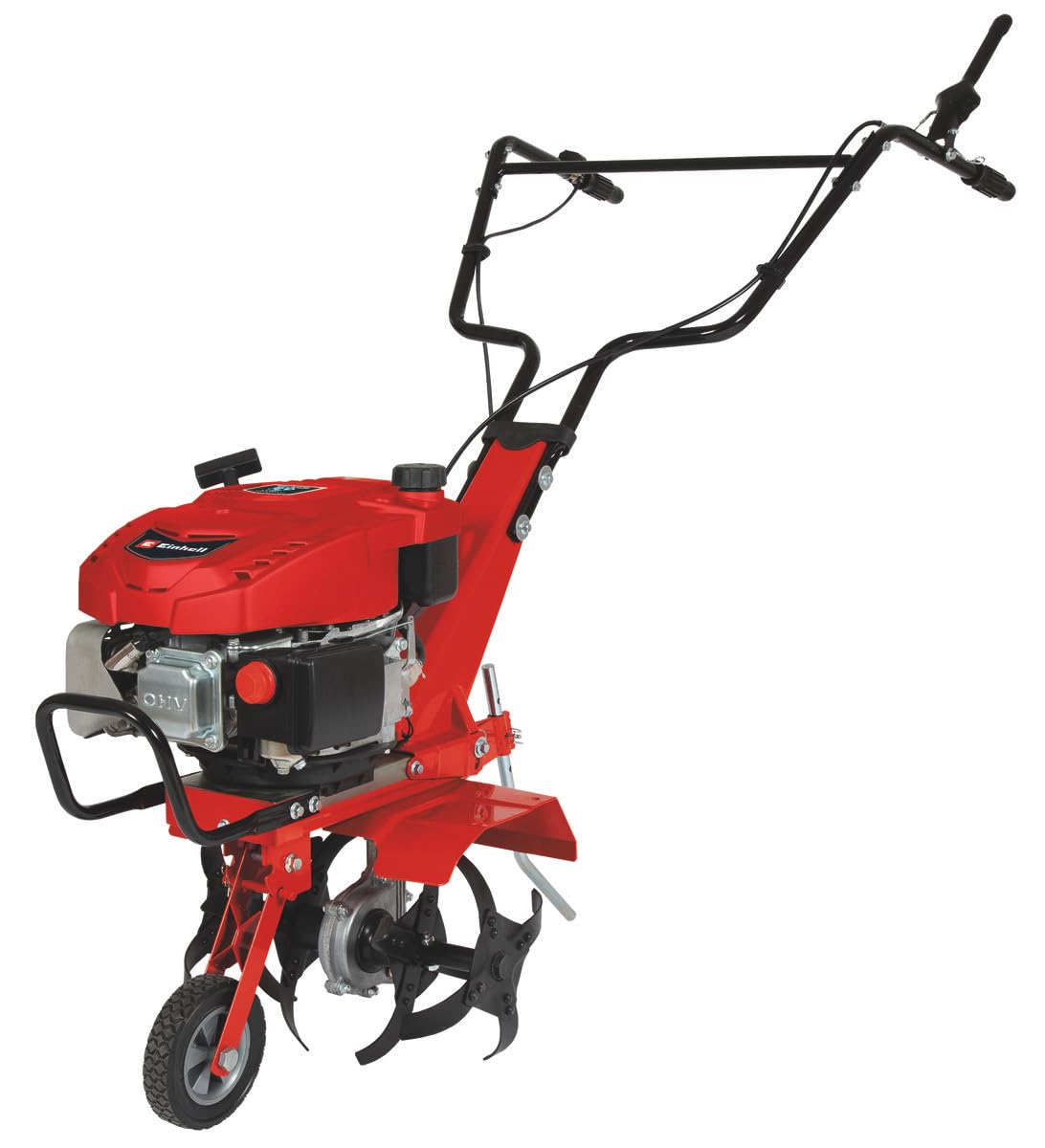 Einhell GC-MT 2236 Zappatrice a benzina (benzina, motore 4 tempi, raffreddamento ad aria, 2,2 kW, largh. 36 cm, profondità 22 cm, impugnature di guida e sperone del freno regolabili in altezza)
