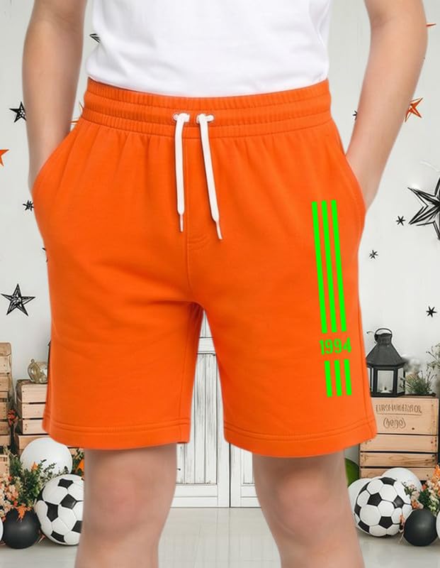 Image of Nusyl Solid & Printed Cotton Blend Shorts for Boys | Comfortable Casual Shorts | Soft Breathable Fabric with Elastic Waistband | Relaxed Fit | 2-16 Years | Multiple Colors