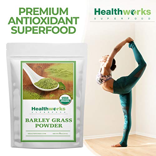 image for Healthworks Barley Grass Powder (8 Ounces) | Organic & Raw | All-Natur