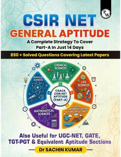 PW CSIR NET Paper 1 General Aptitude Book By Sachin Sir For June 2026 ...