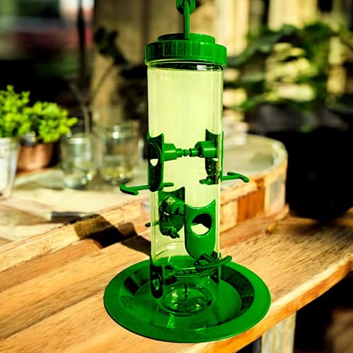 Image of Hanging Food Feeder for Balcony, Large Bird Feeder for Outdoor & Garden | 900 Capacity I Premium Hard Plastic Weatherproof (Pack of 1 Pcs)