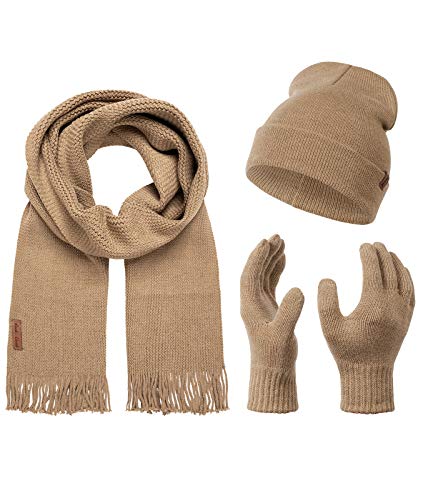 Guantes de invierno Rock Creek U-100 beige de talla única para proteger del frío