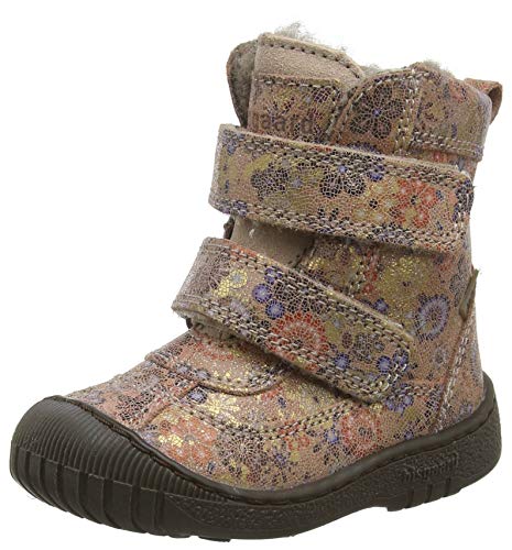 Bisgaard Ellis, Botas de Nieve para Niñas, Beige (Beige Flowers 3015), 25 EU