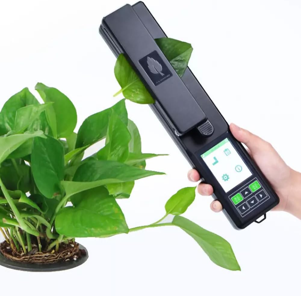 Handheld Leaf Area Meter Measurement Instrument with Measuring Width Range 0-150mm Length Range 0-1000mm LCD Display