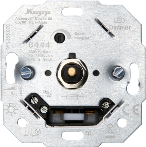 Kopp 844400187 Dimmer, Silver, Sockel