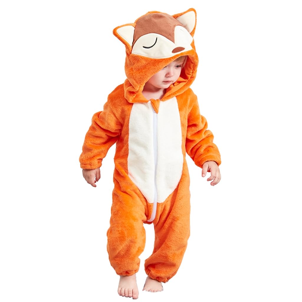 TMOYJPX Mono Bebe Animales para Niños Niñas 0-3 años, Halloween Mameluco Mono Pelele Pijama Ropa Bebe Recien Nacido 0-24 meses